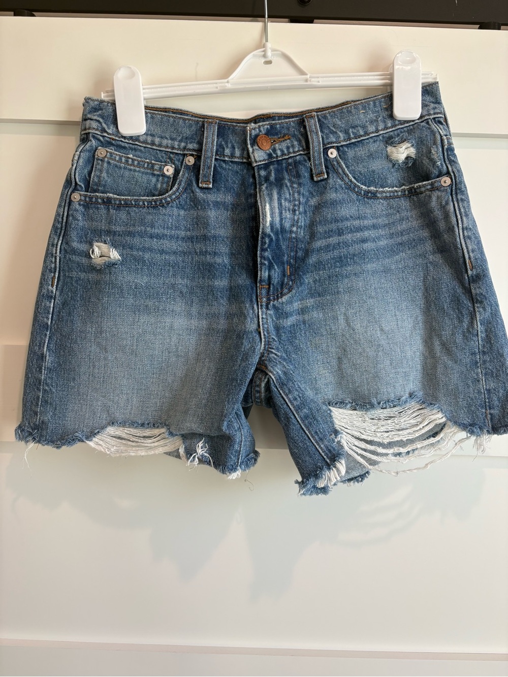 Madewell Relaxed Mid-length Denim Shorts size 25
